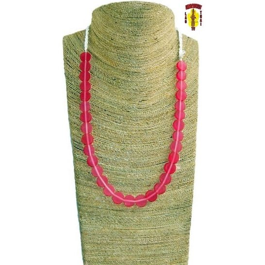 Coconut Art Necklace-------Red