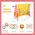 4-in-a-Row Connect Game with Basketball Hoop and Toss Ring