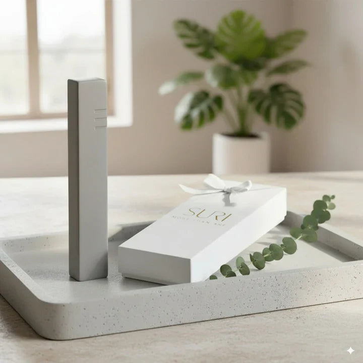 Modern Concrete Mezuzah for Door – Minimalist Judaica Design - Space Series