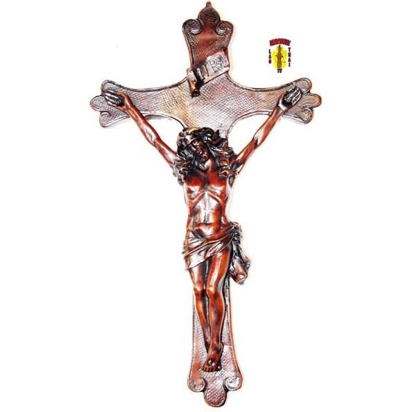 Cast Resin Crucifix of Jesus 12" Tall
