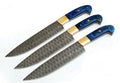 Premium Custom Handmade Damascus Knife Set – 7” Blade with Pakkawood Handle