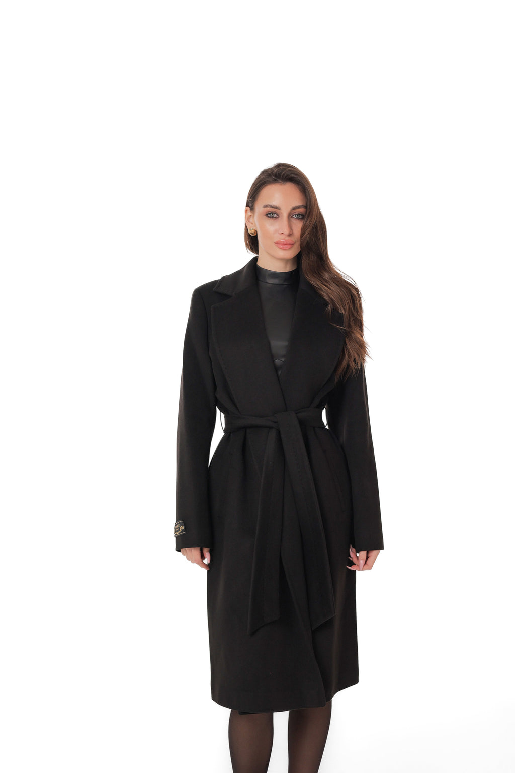 Lafayette Cashmere Blend Overcoat in Black