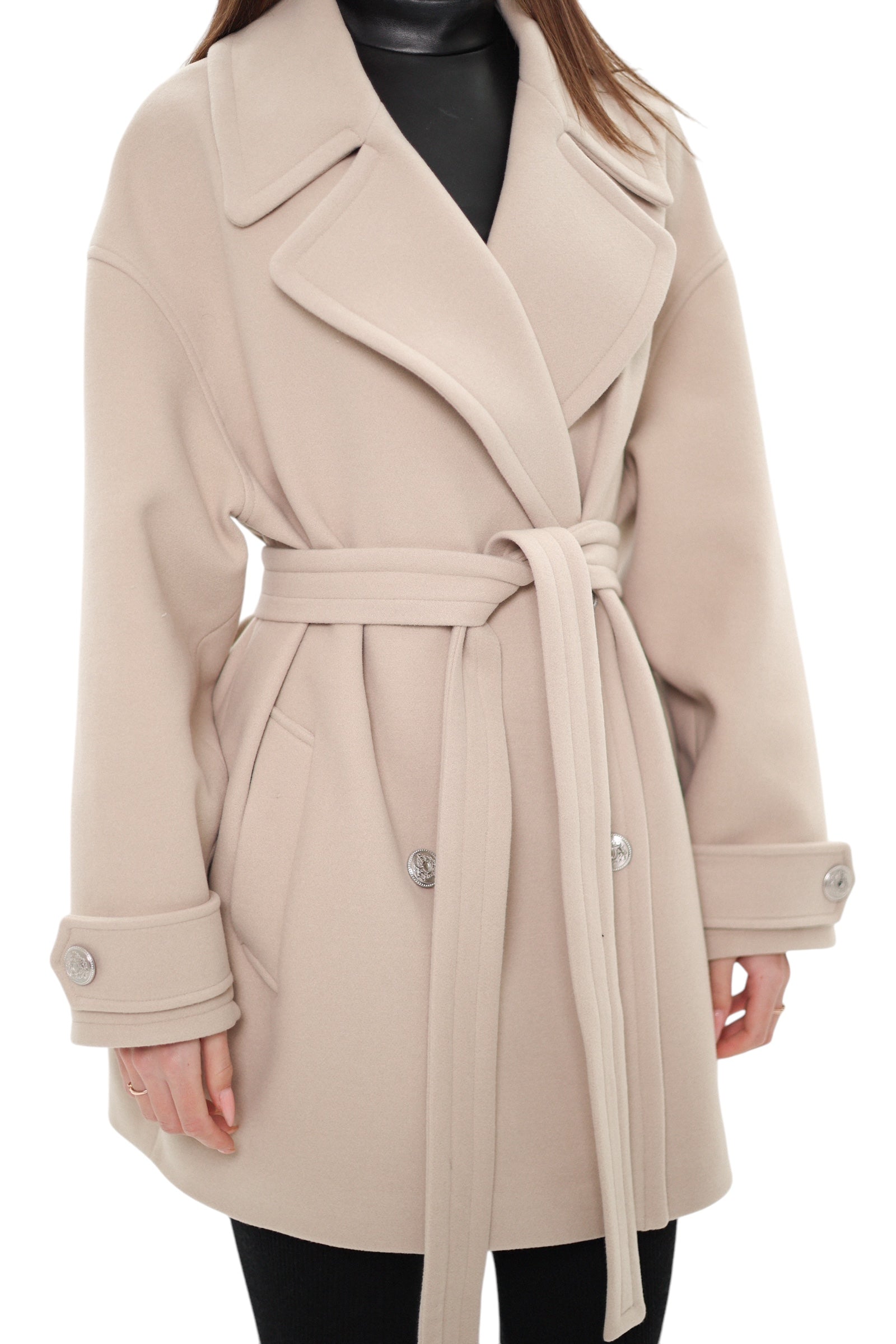 Kyoto Midi Cashmere Wool Blend Coat