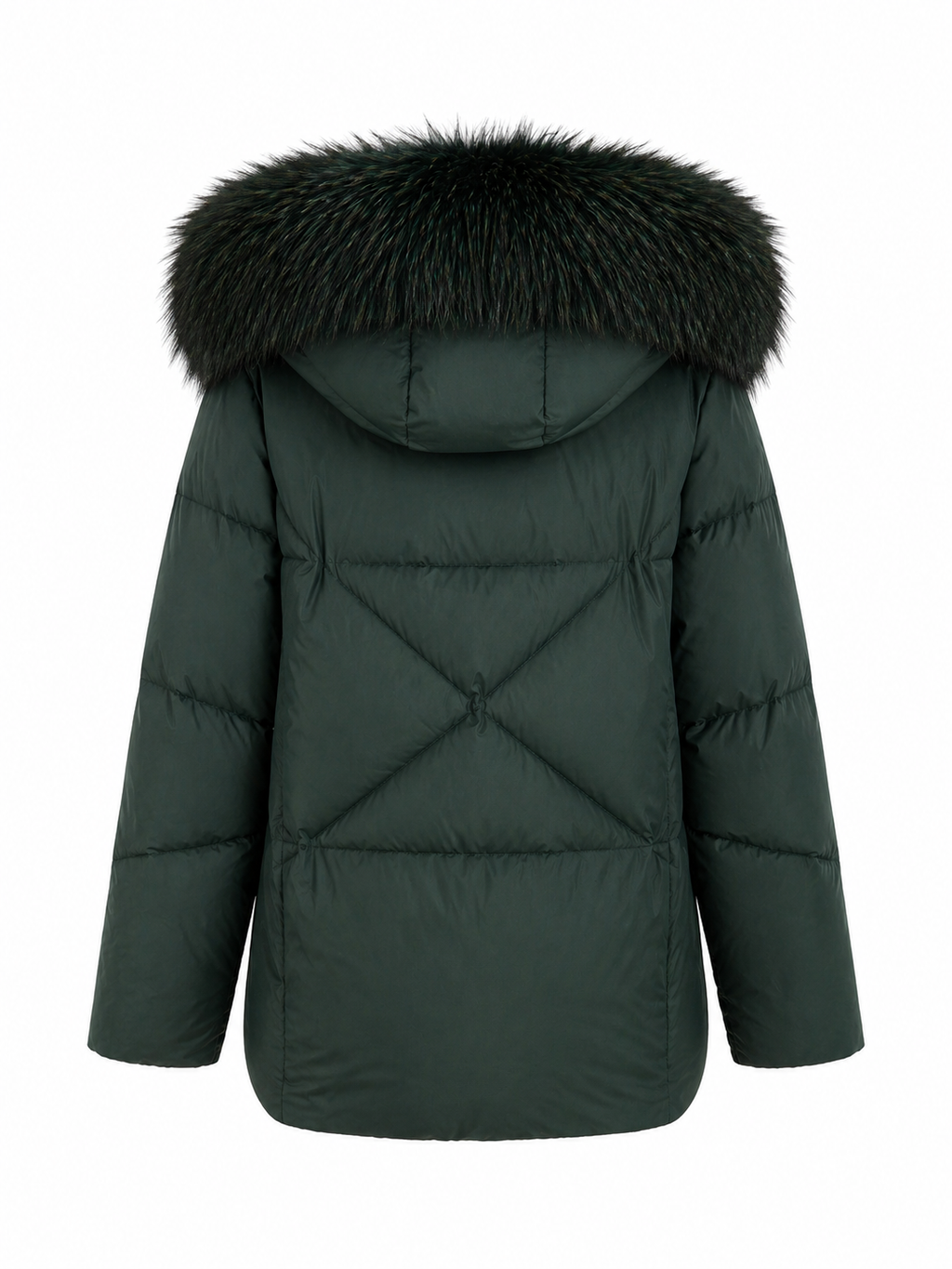 Blair Genuine Silver Fox Fur Down Fill Jacket