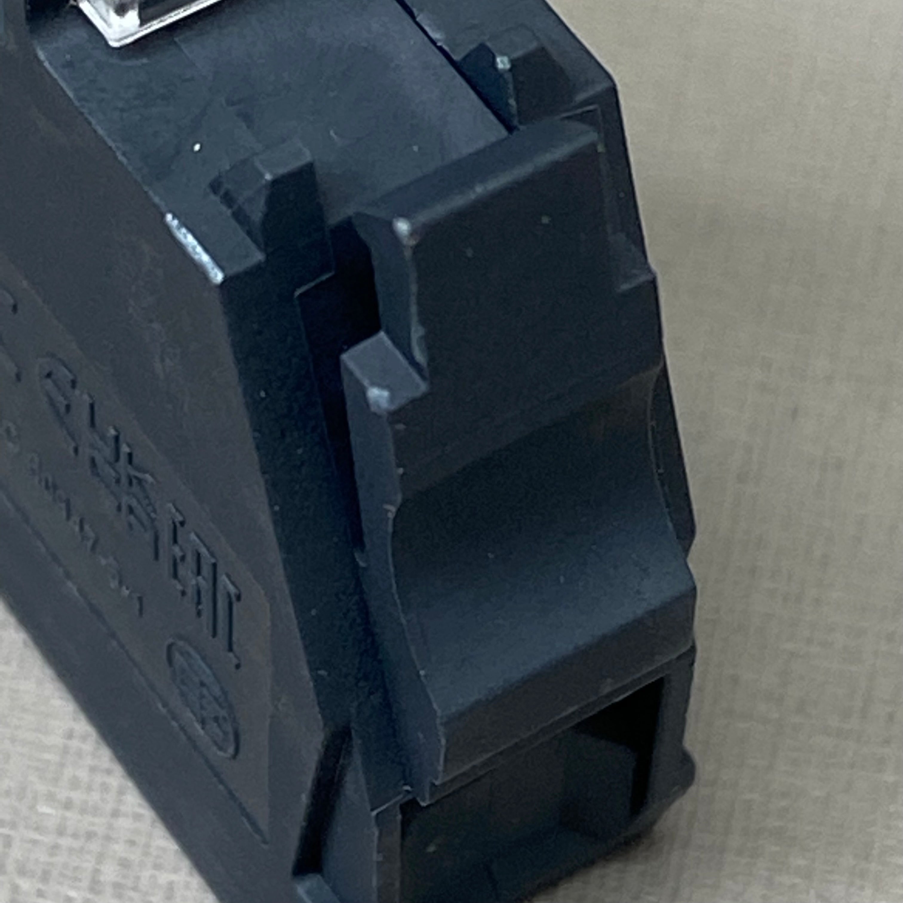 SCHNEIDER ELECTRIC Snap In Light Module Push Button 1.8"x1.3"x0.4" Black ZBVG1