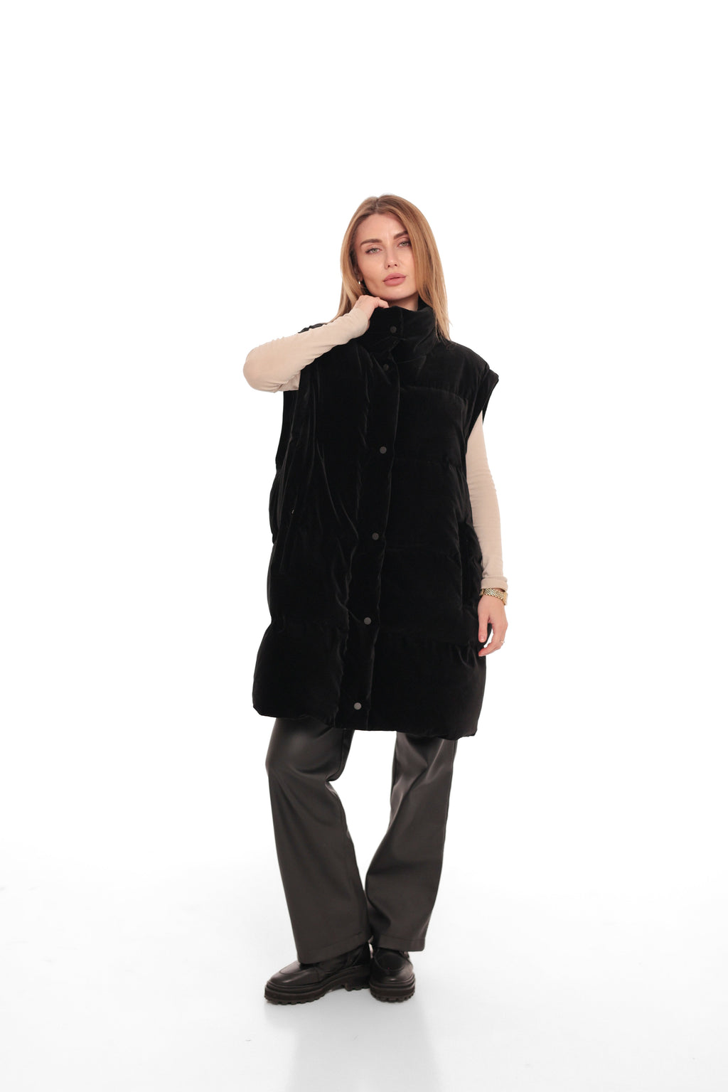 Transformer 2 in 1 Velour Down Coat┃Vest