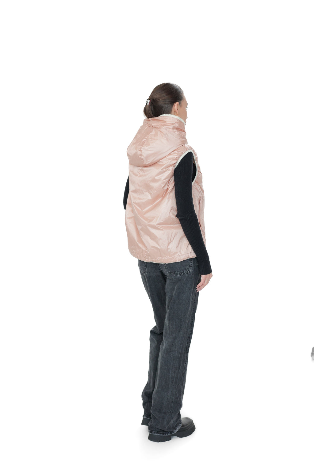 ⇆ Reversible Light Insulated Vest Powder | Ivory