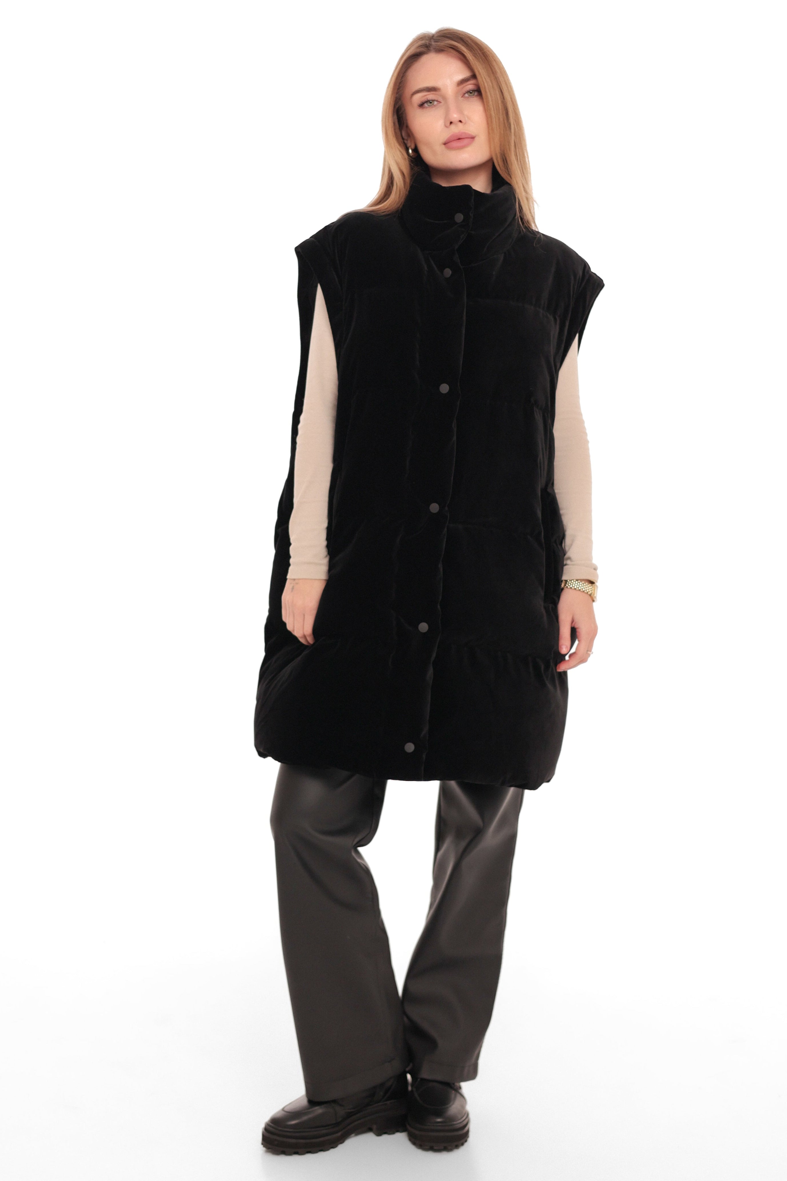Transformer 2 in 1 Velour Down Coat┃Vest
