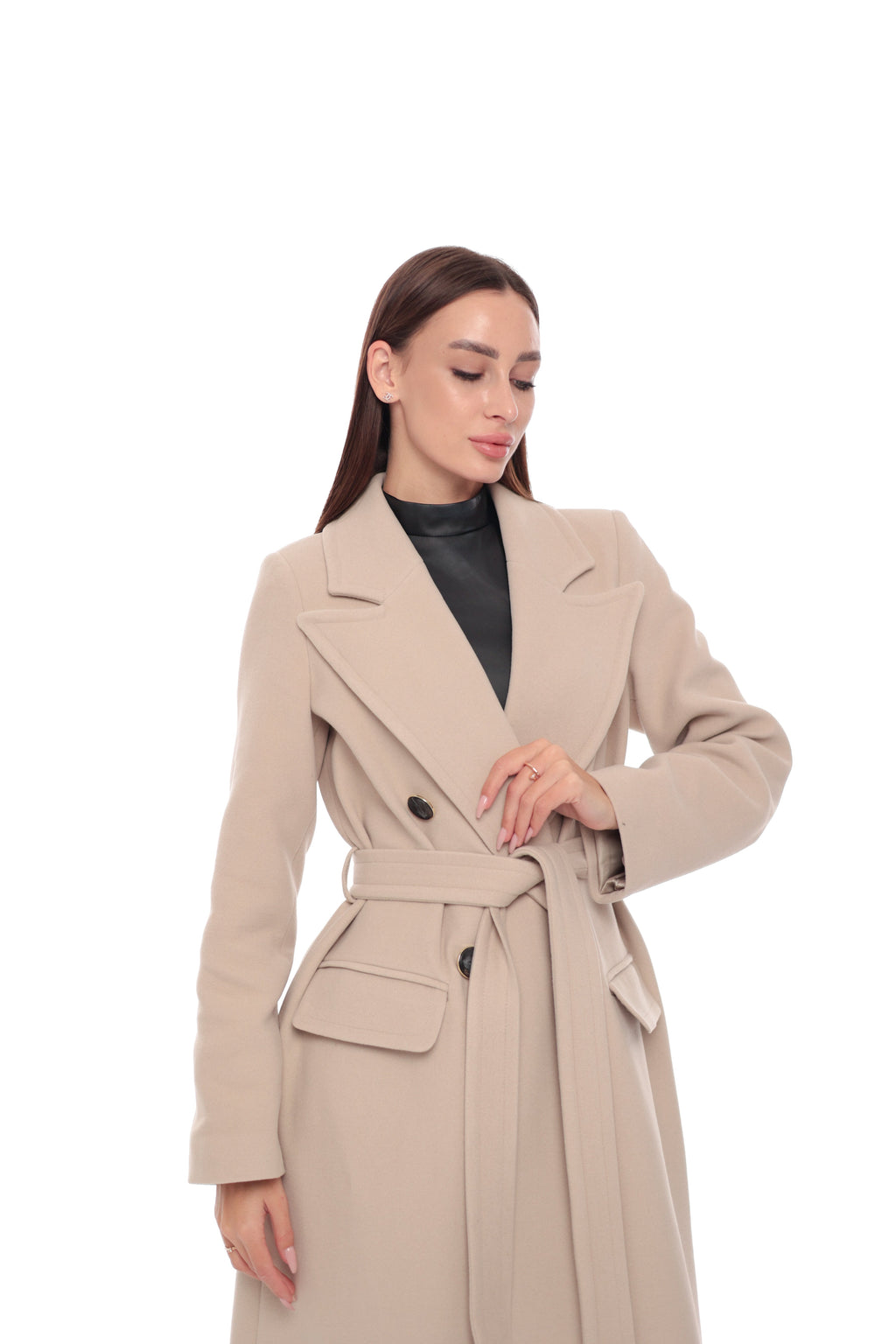 Pre-Order. Re-Stock Ships April 15, 2026. Stella Wool Blend Overcoat