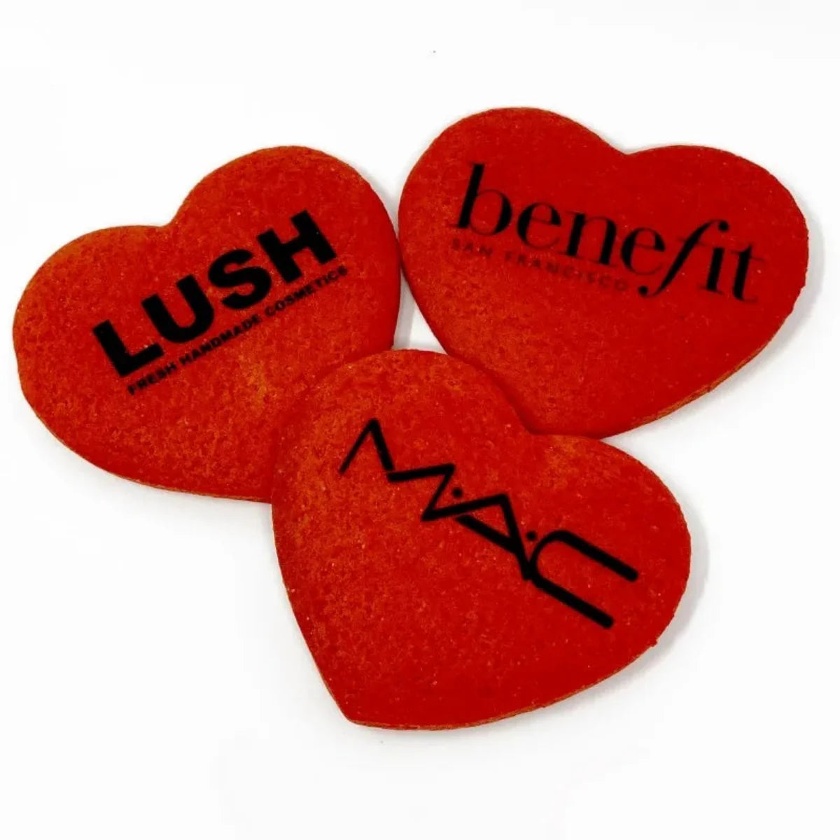 Heart Colored Dough Sugar Cookie- Naked Single