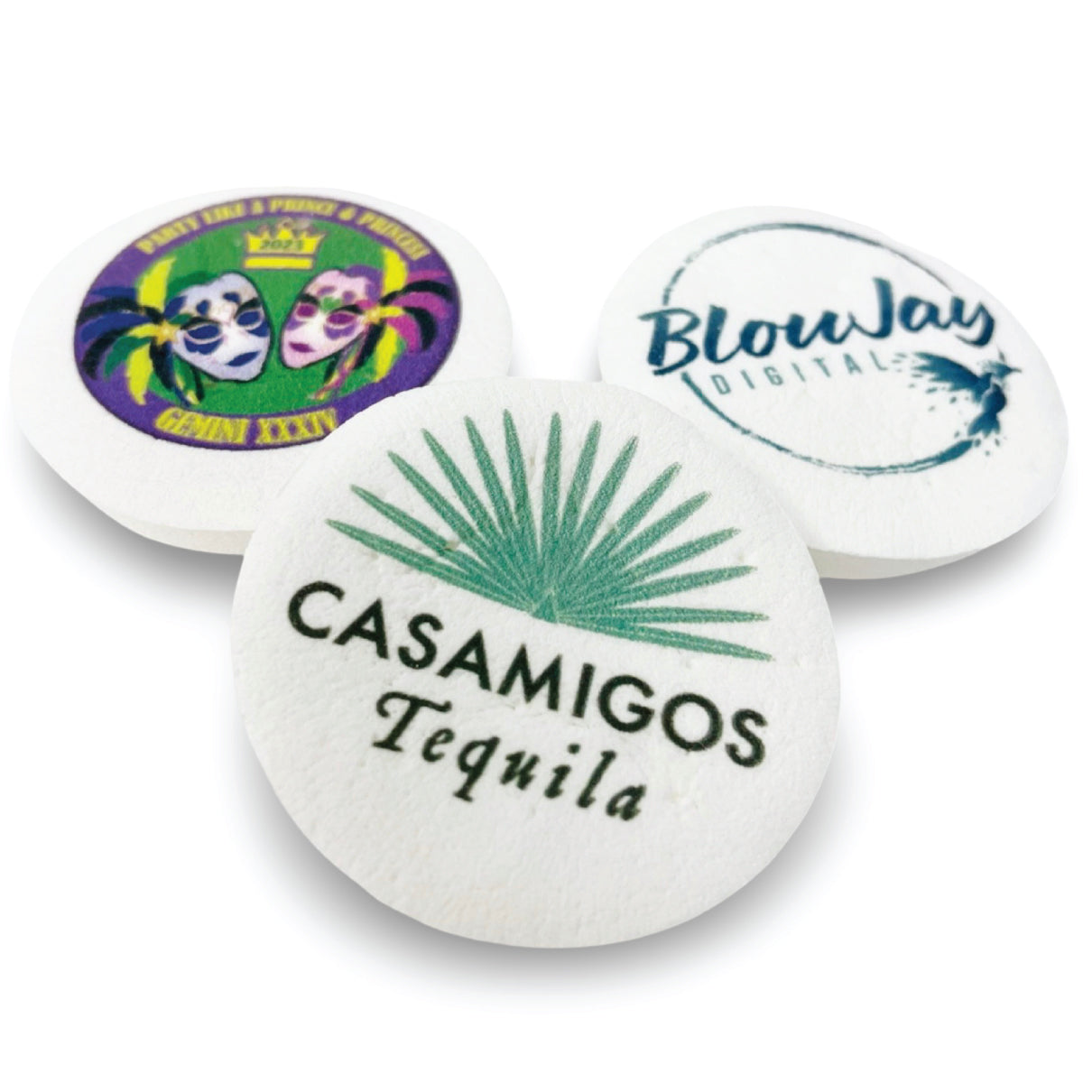 Direct Imprint Marshmallow Rounds- Singles