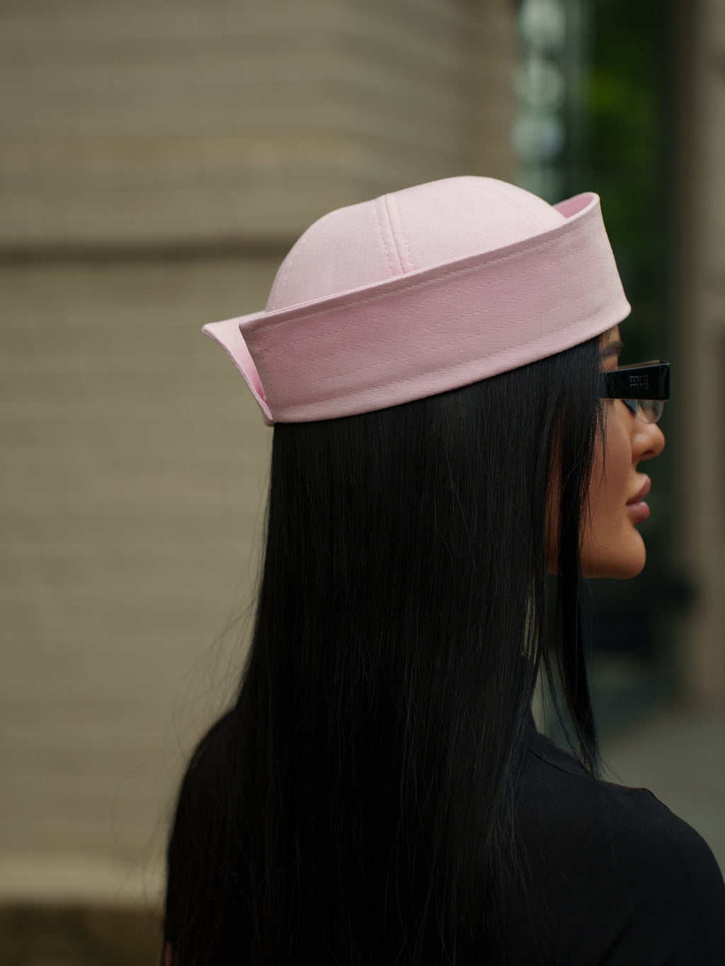 Sailor Linen Hat in Pink
