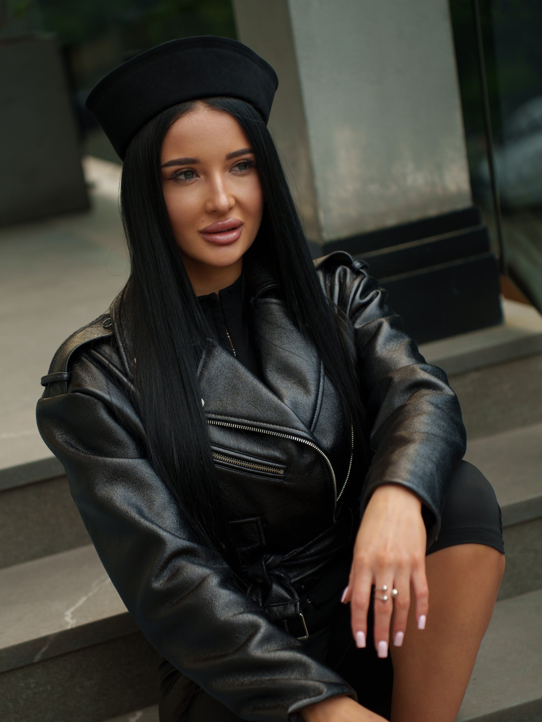 Sailor Cotton Hat in Black