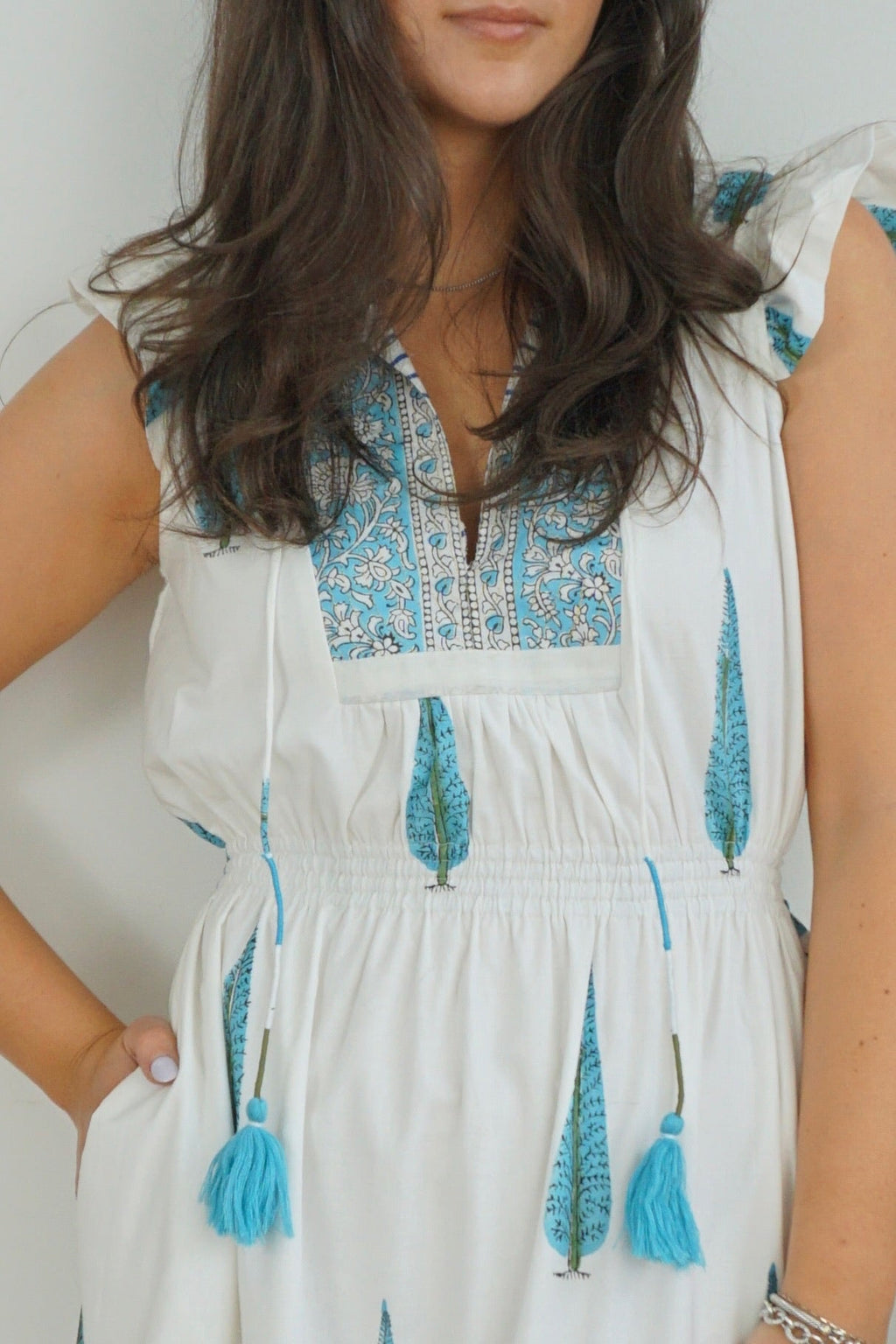 Capri Maxi Dress - Blue Tree