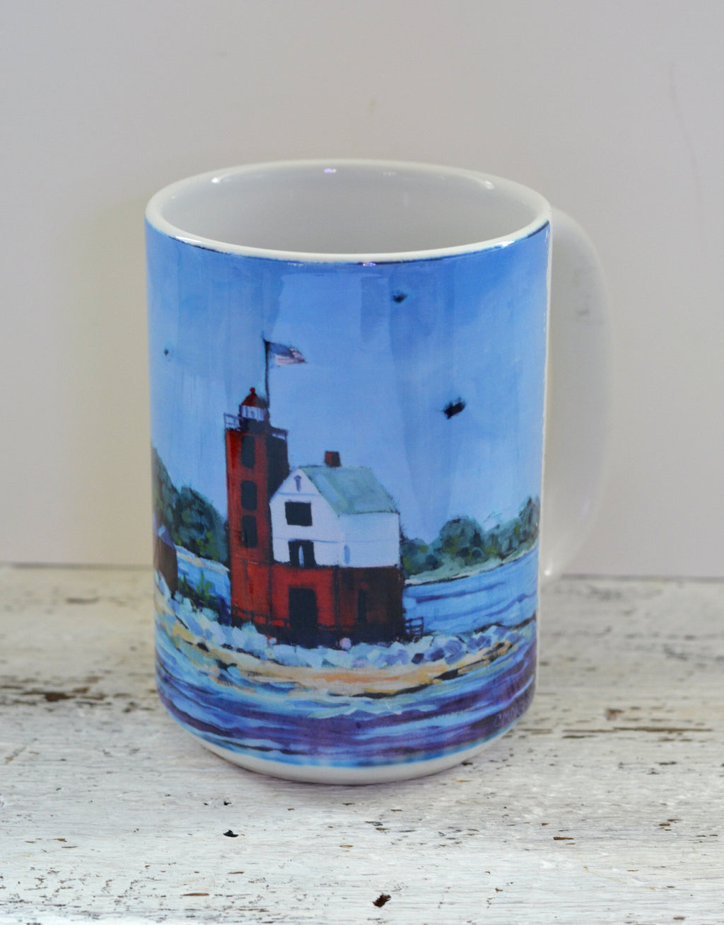 Drinkware - Round Island Lighthouse Mackinac Island.