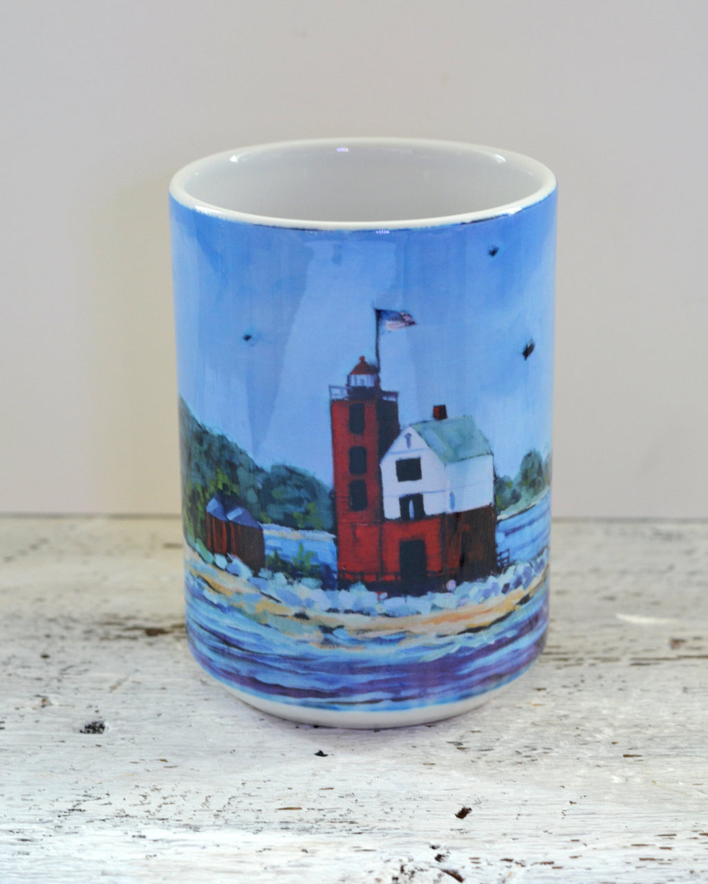 Drinkware - Round Island Lighthouse Mackinac Island.