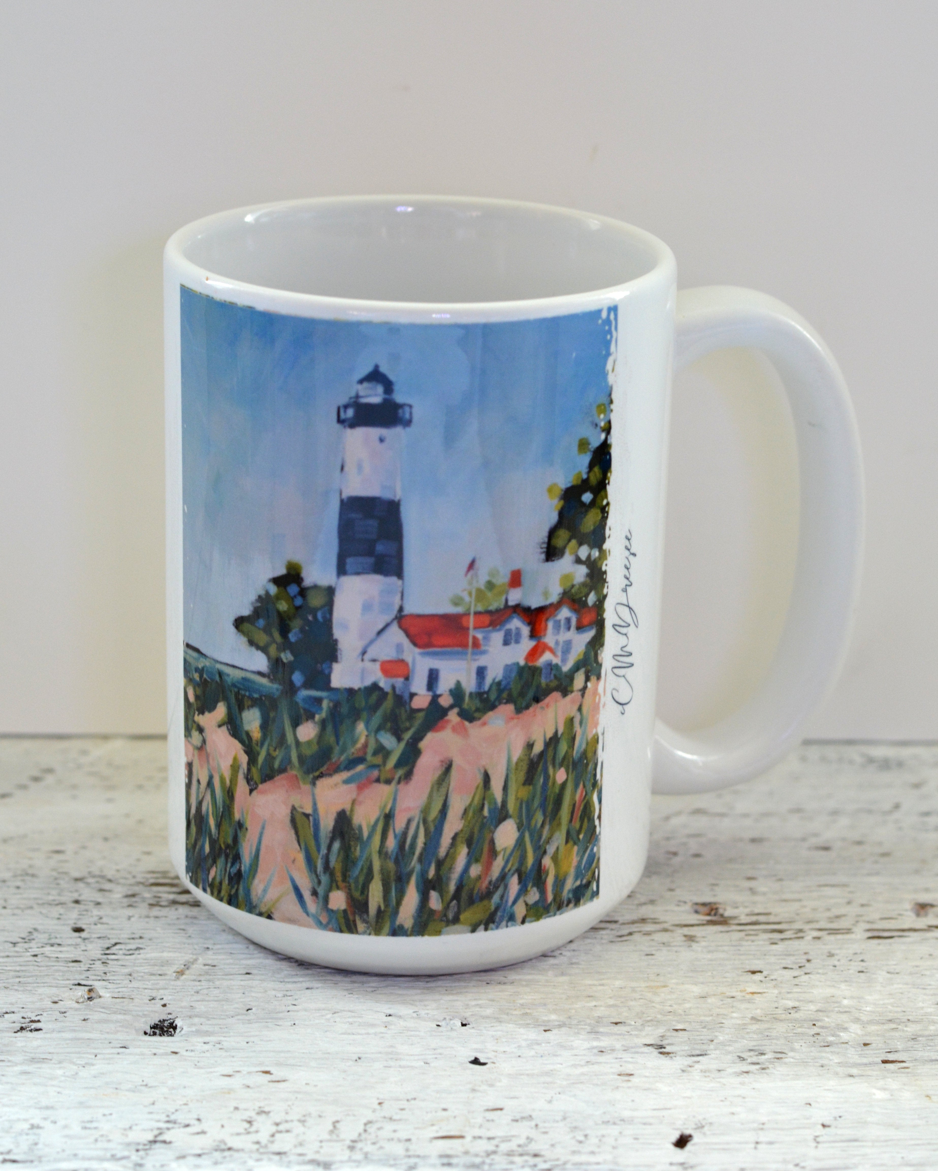 Drinkware - Big Sable Point Lighthouse Ludington Michigan.