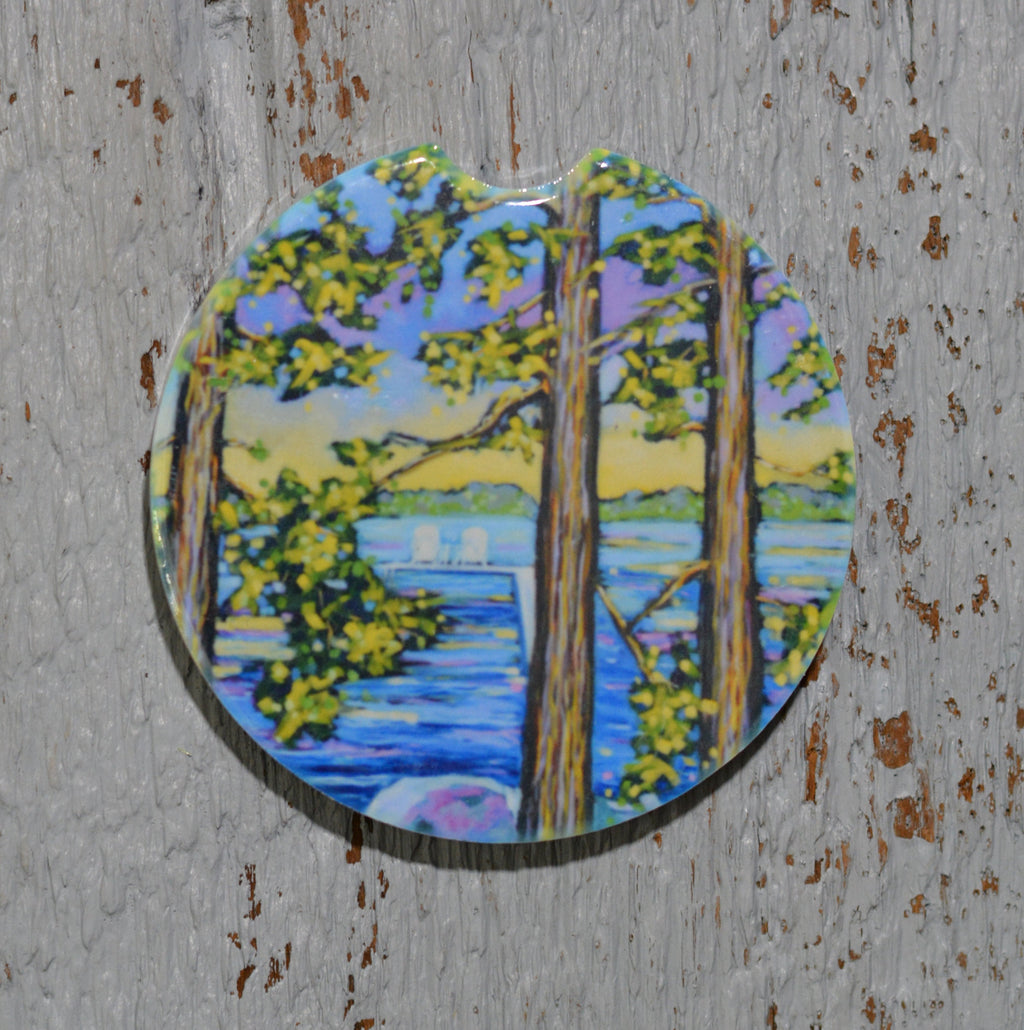 Car Coaster:  Weekend Getaway. Artist Christi Dreese