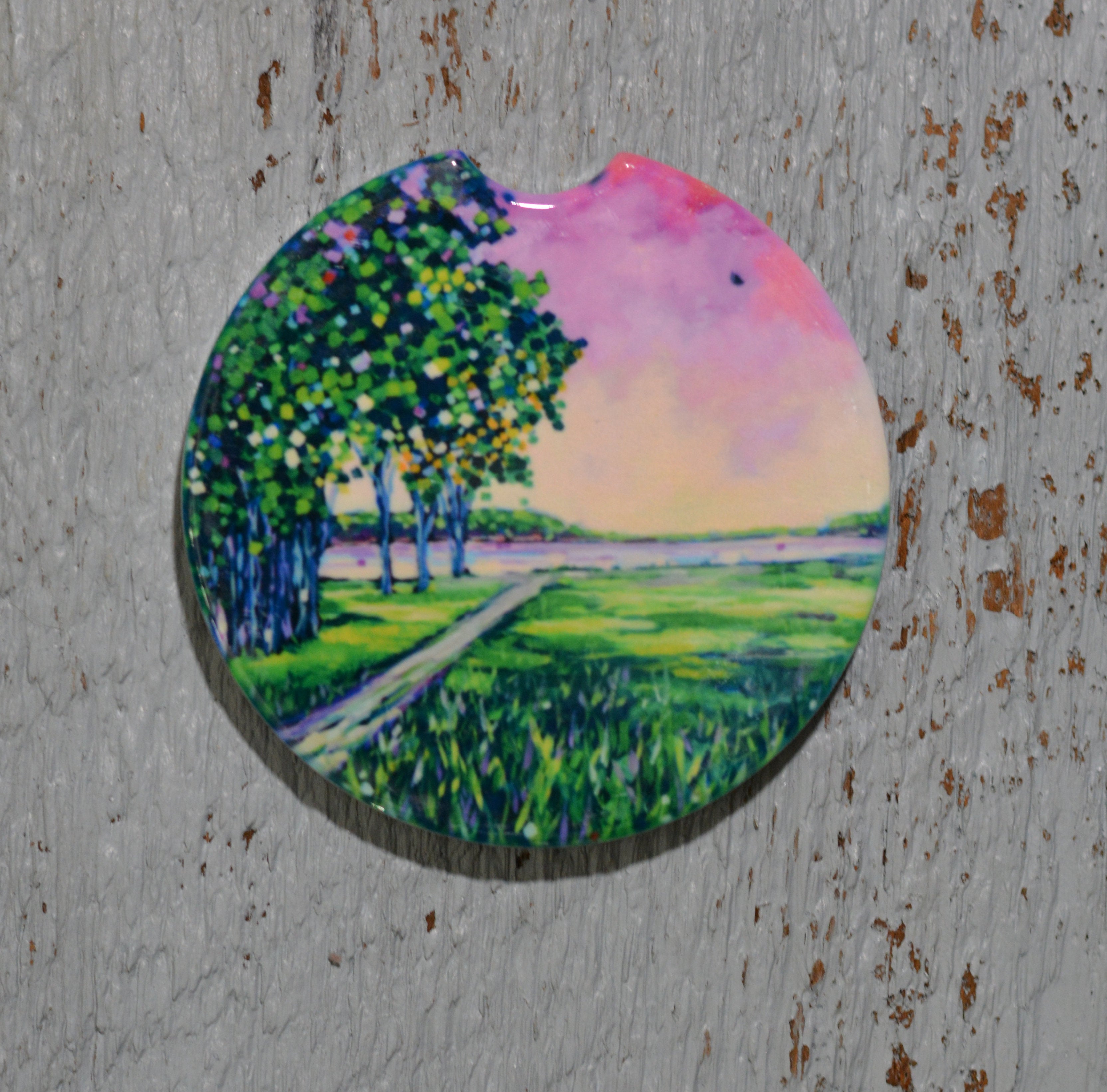 Car Coaster:  Harmony at Sunset. Artist Christi Dreese