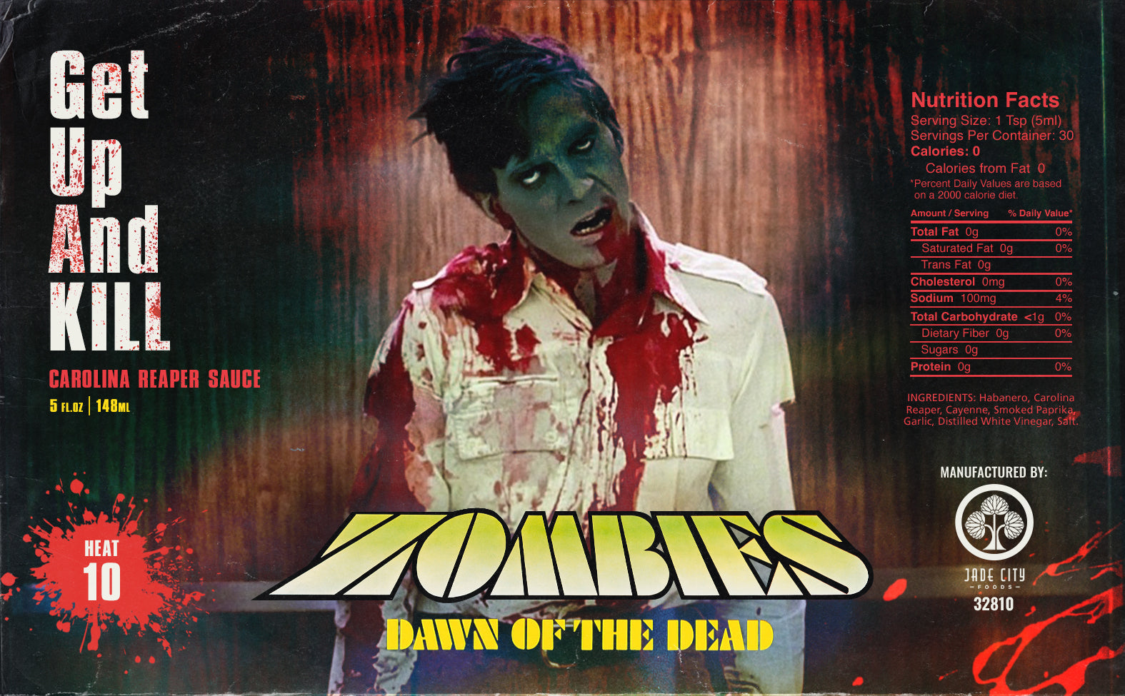 Dawn of the Dead Get Up And Kill : Carolina Reaper Sauce