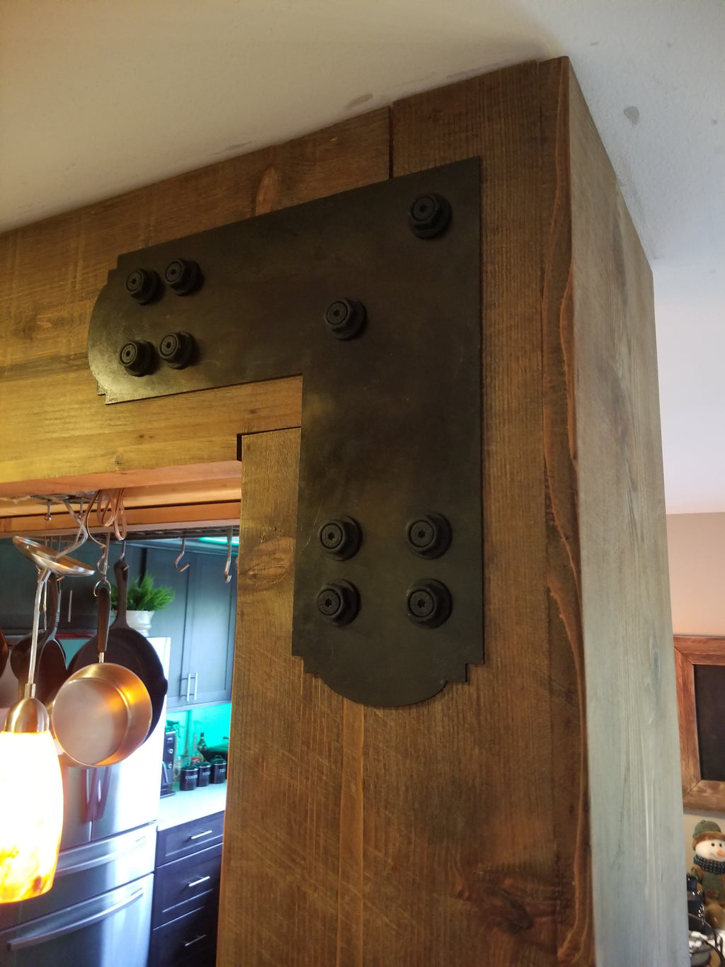 Decorative Design L Bracket for 4x4 Post, 4x4 L Support Bracket, 4x4 Steel Bracket, 4 inch Post Bracket, 4x4 L Bracket, Truss Plate