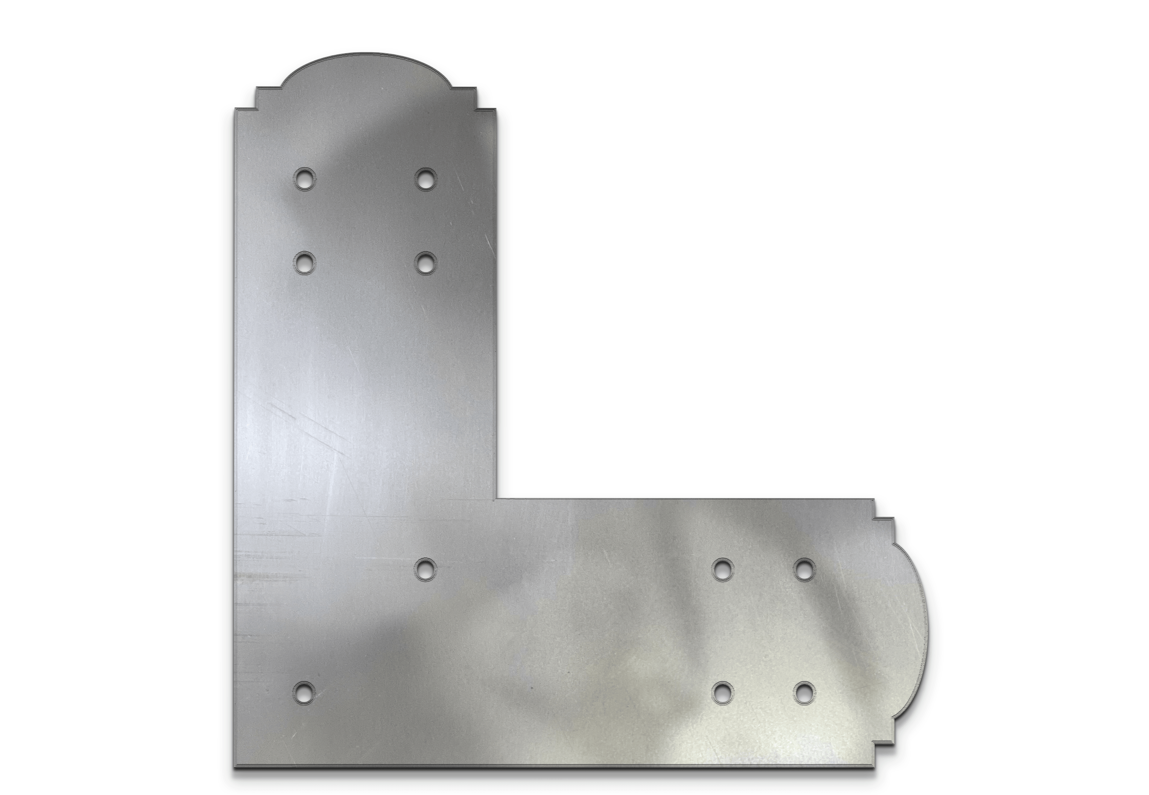 Decorative Design L Bracket for 8" Post, 8x8 L Support Bracket, Pergola Bracket, 8 inch Post Bracket, 8x8 L Bracket, Truss Plate