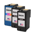 U.S. Remanufactured for Dell Series 5 M4640 2 Black / M4646 1 Color Ink Cartridges 3-Pack