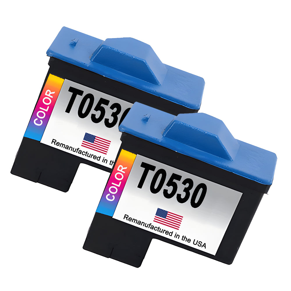 U.S. Remanufactured for Dell Series 1 T0530 Color Ink Cartridges Twin Pack