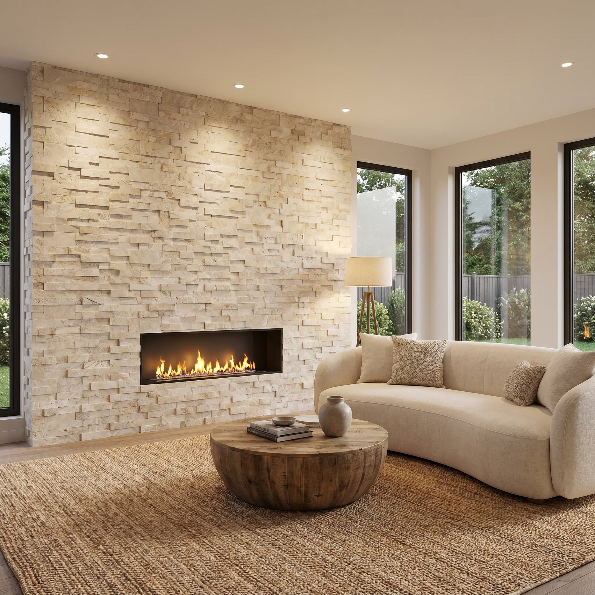 Diana Royal Marble 3D Stacked Stone Ledger Wall Tile 6x24 - Honed