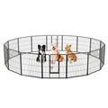 16 Panel 24/32/40 Inches Height Dog Playpen with Lock and Large Door