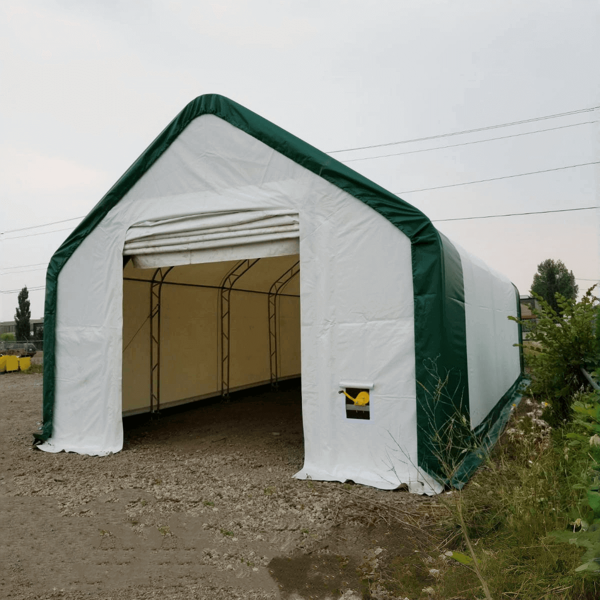 W20'xL33'xH16' Double Truss Storage Shelter