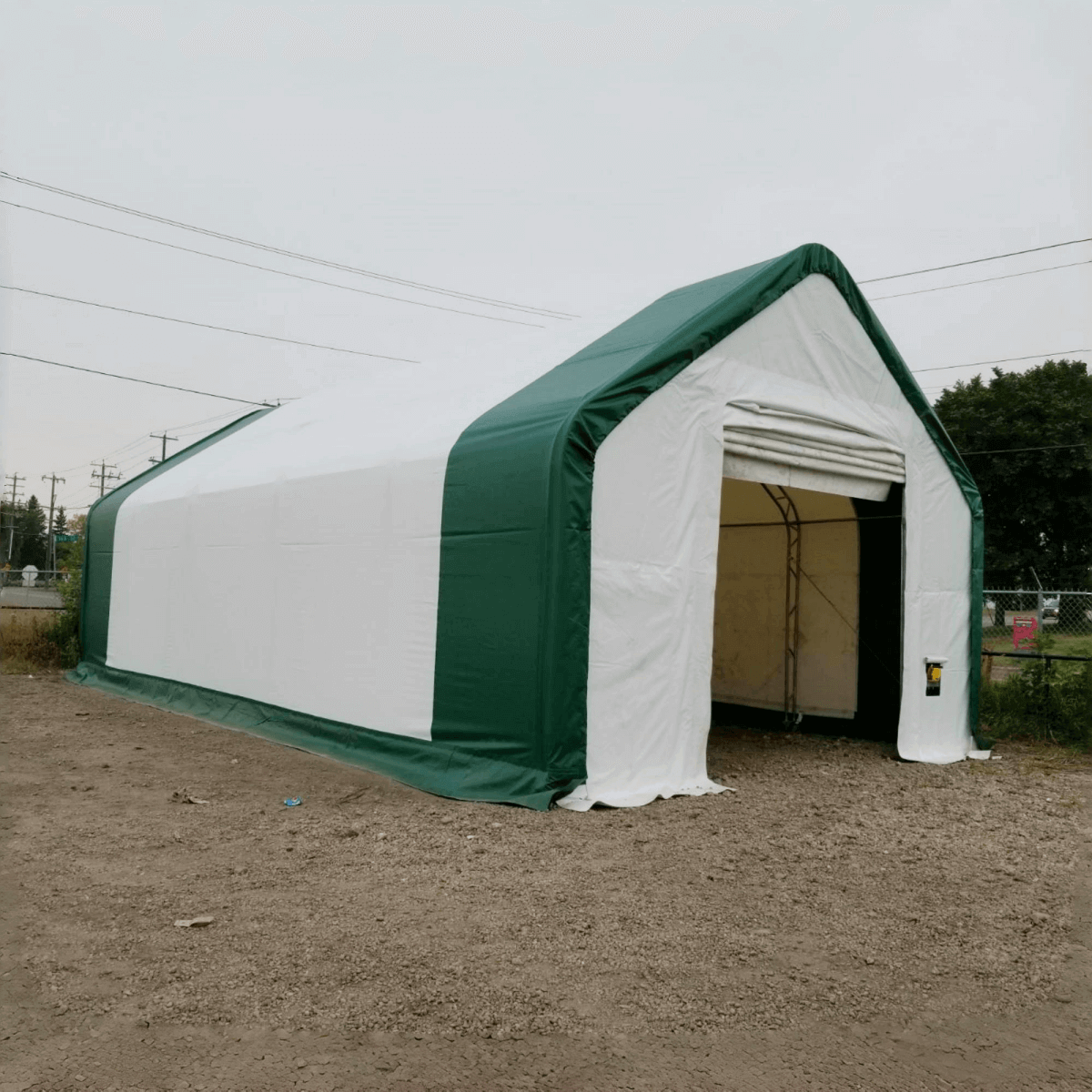 W20'xL33'xH16' Double Truss Storage Shelter