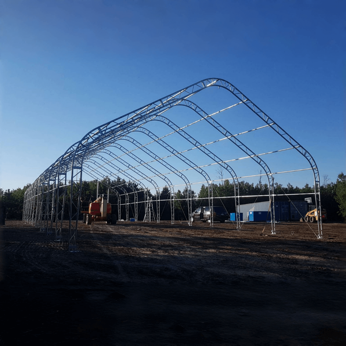 W30'xL80'xH20' Double Truss Storage Shelter