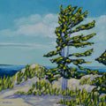 "Peace of Mind is Found at the Lake" Oil Painting on Canvas, Artist Christi Dreese