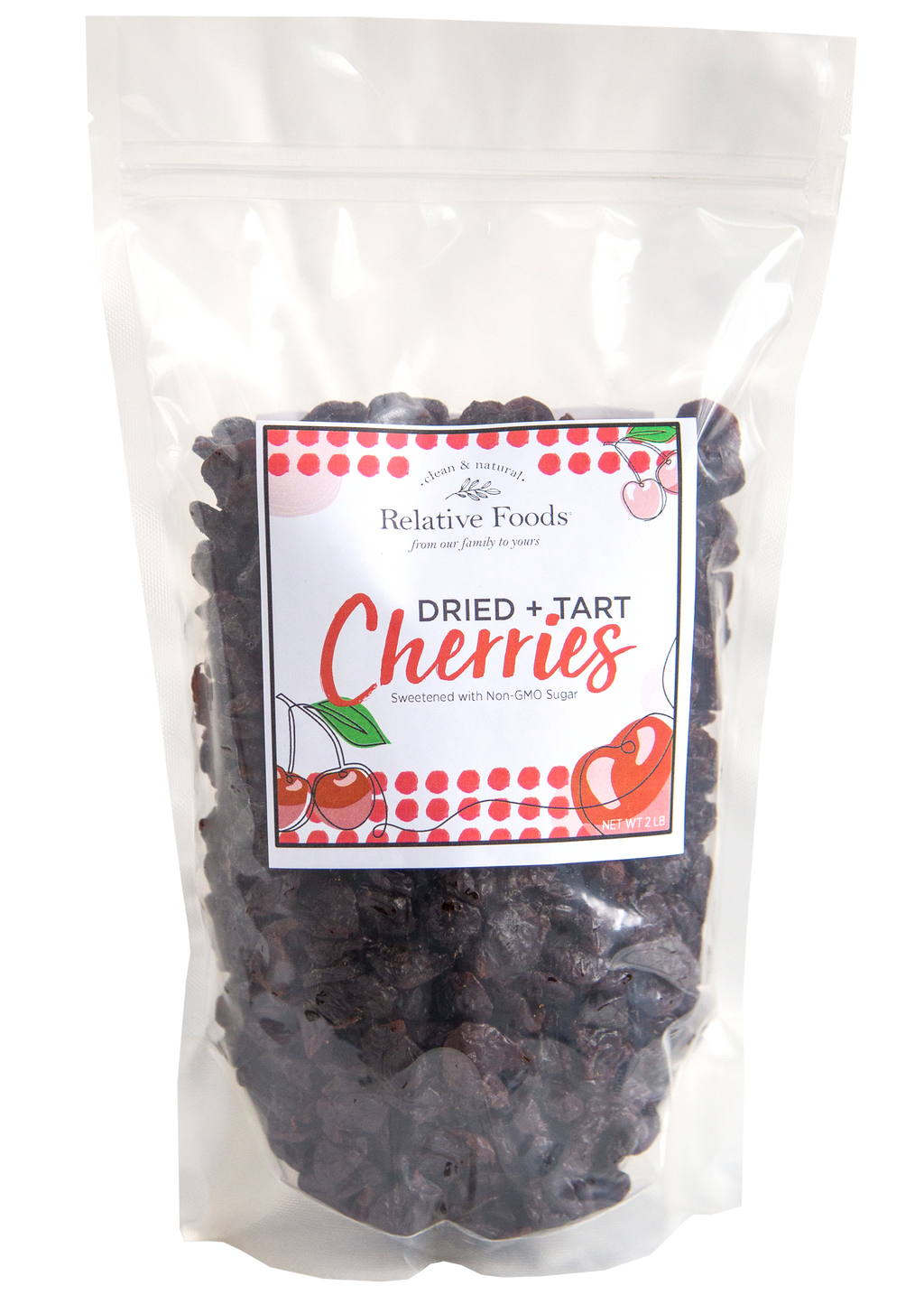 Dried Tart Cherries Sweetened - Gluten Free - Non-GMO  - 2 Lbs.