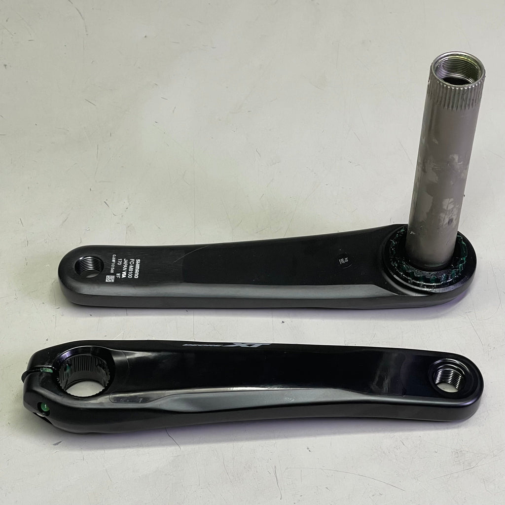 SHIMANO Deore XT Crankset 12-Speed 8.5" x 2" x 1" Black FC-M8100-1