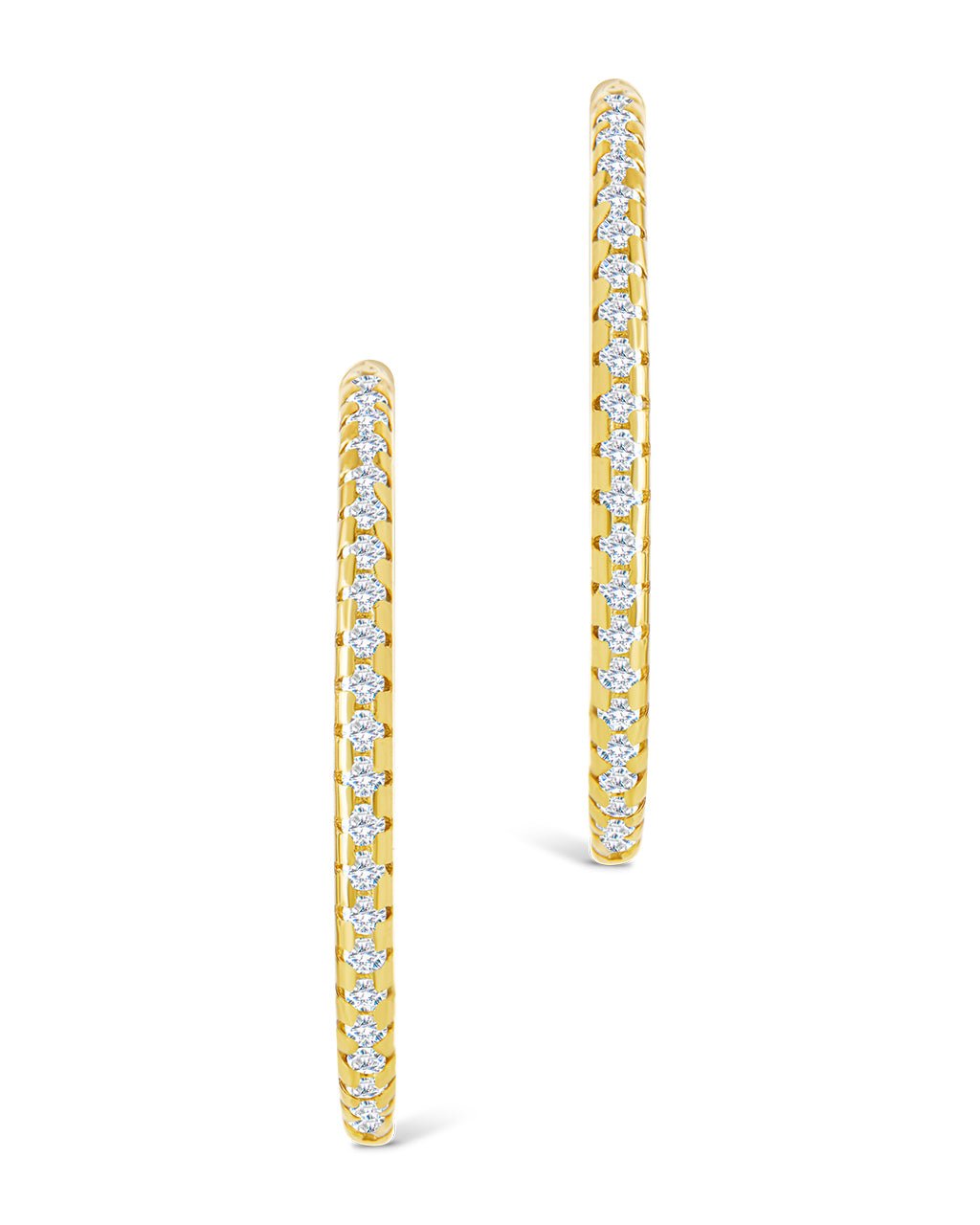 Sterling Silver Lilia CZ Infinity Hoops
