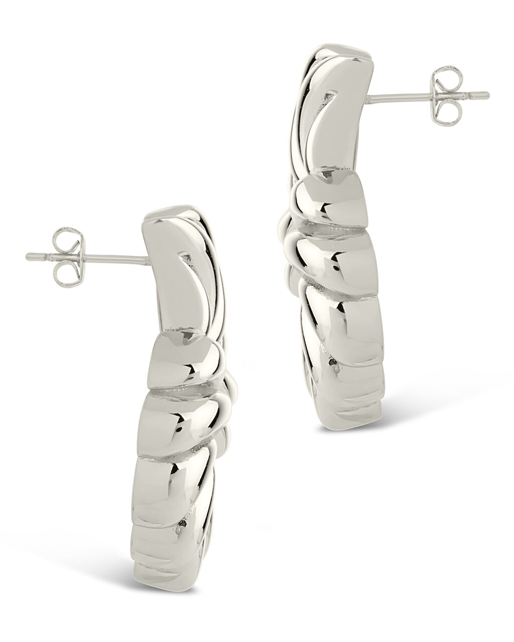 Twisted Croissant Stud Earrings