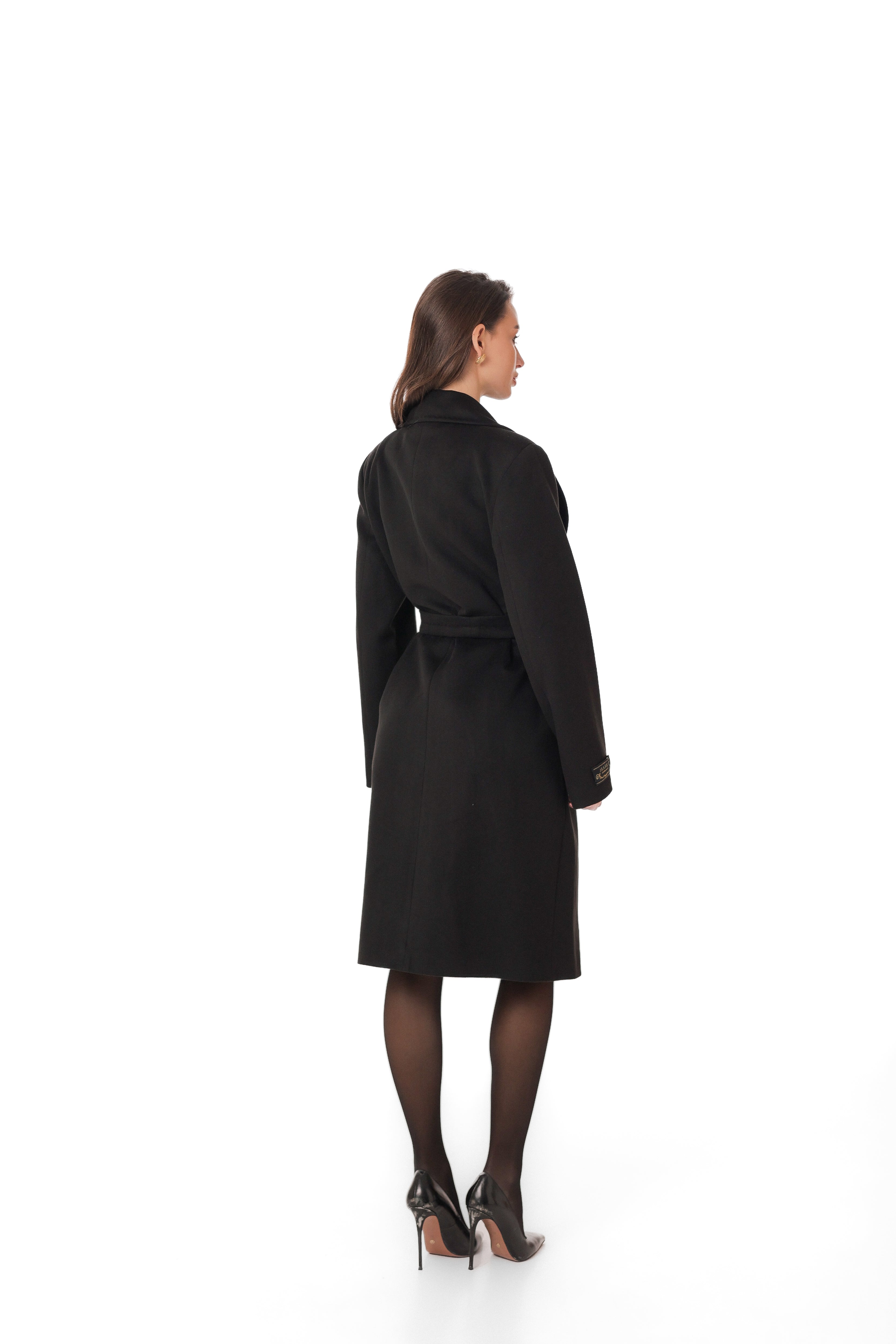 Lafayette Cashmere Blend Overcoat in Black