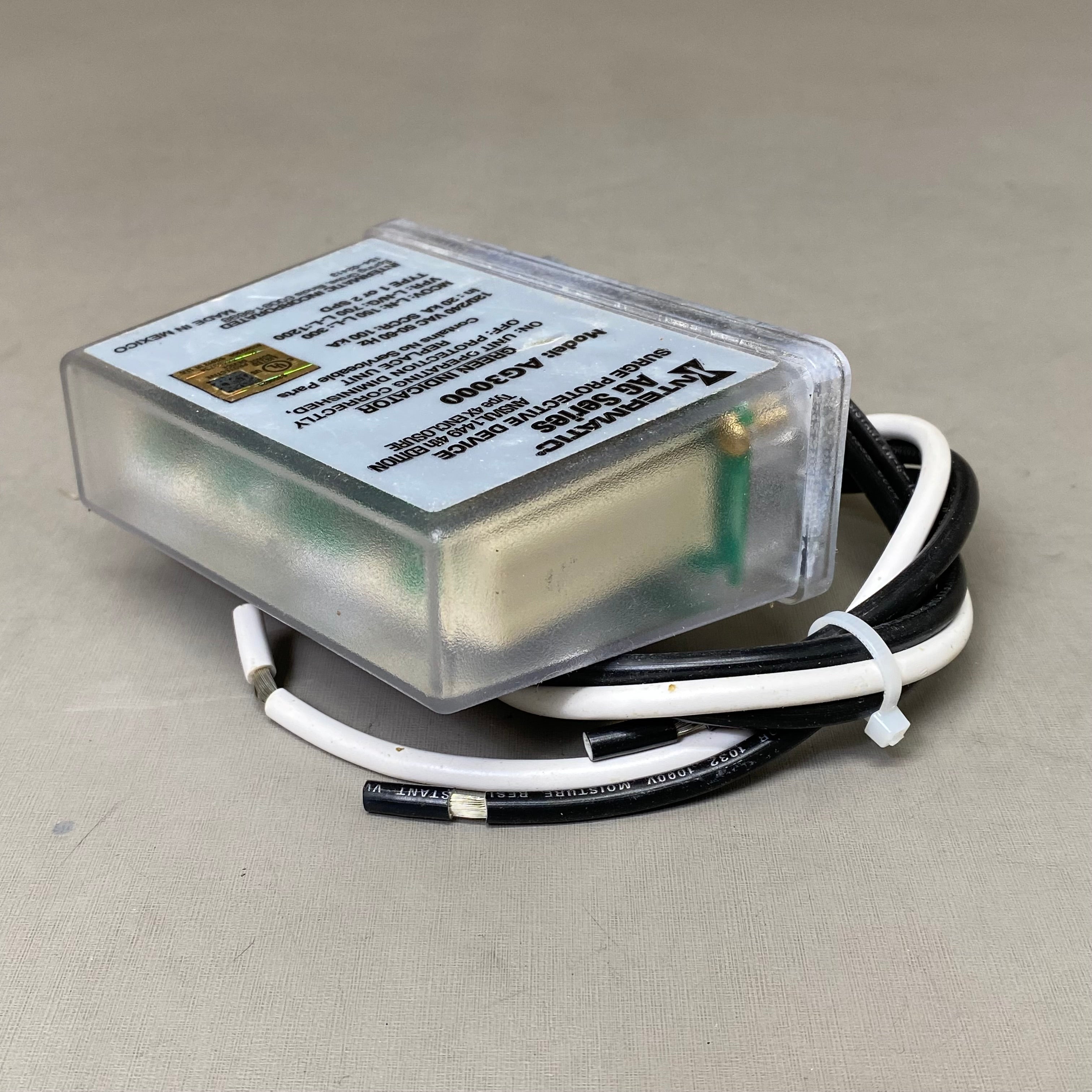 INTERMATIC 1 Phase Types 1 &2 SPD AG Series AC Surge Protector White 415-48999-05