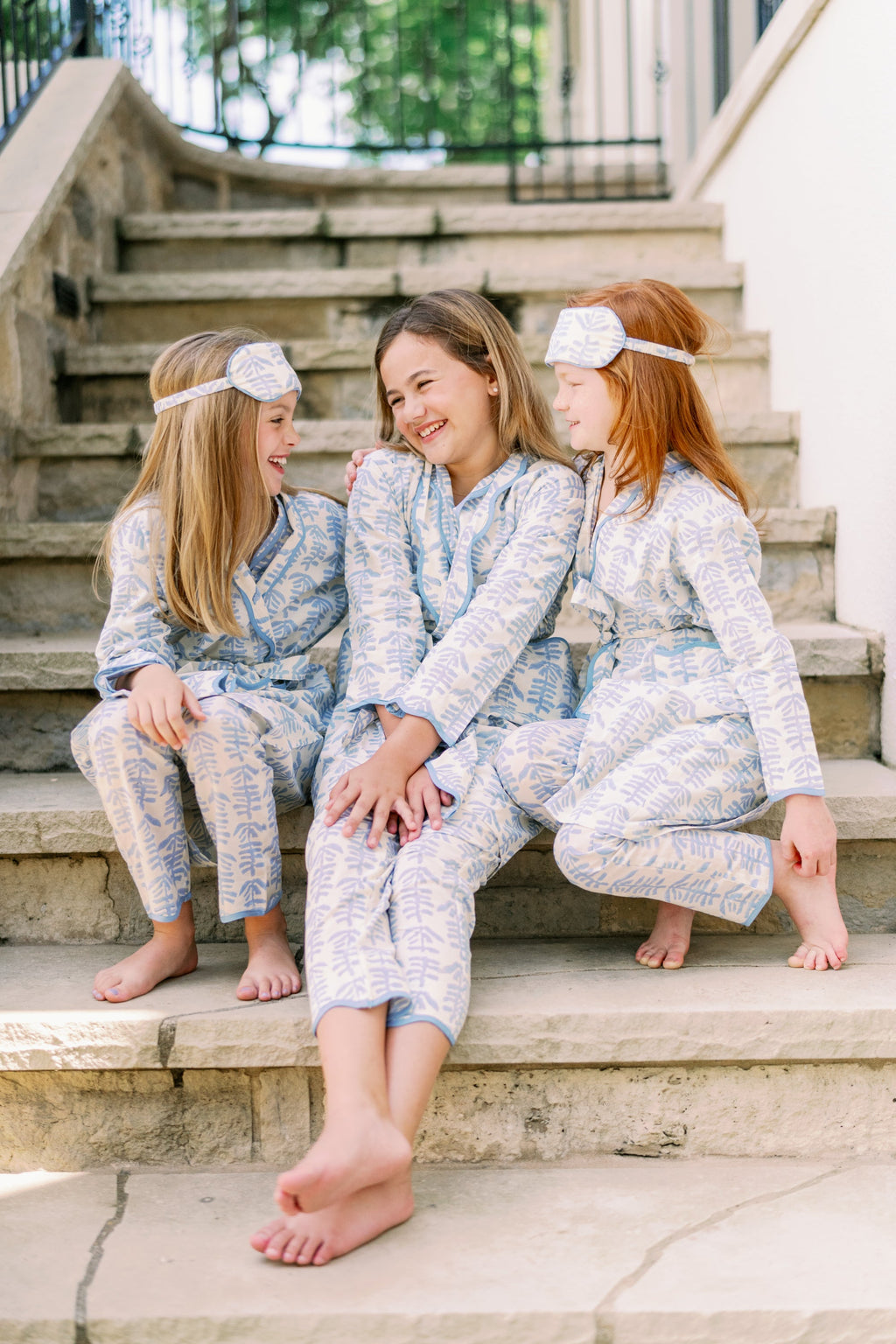 Mini Trellis Pajama (Blue)