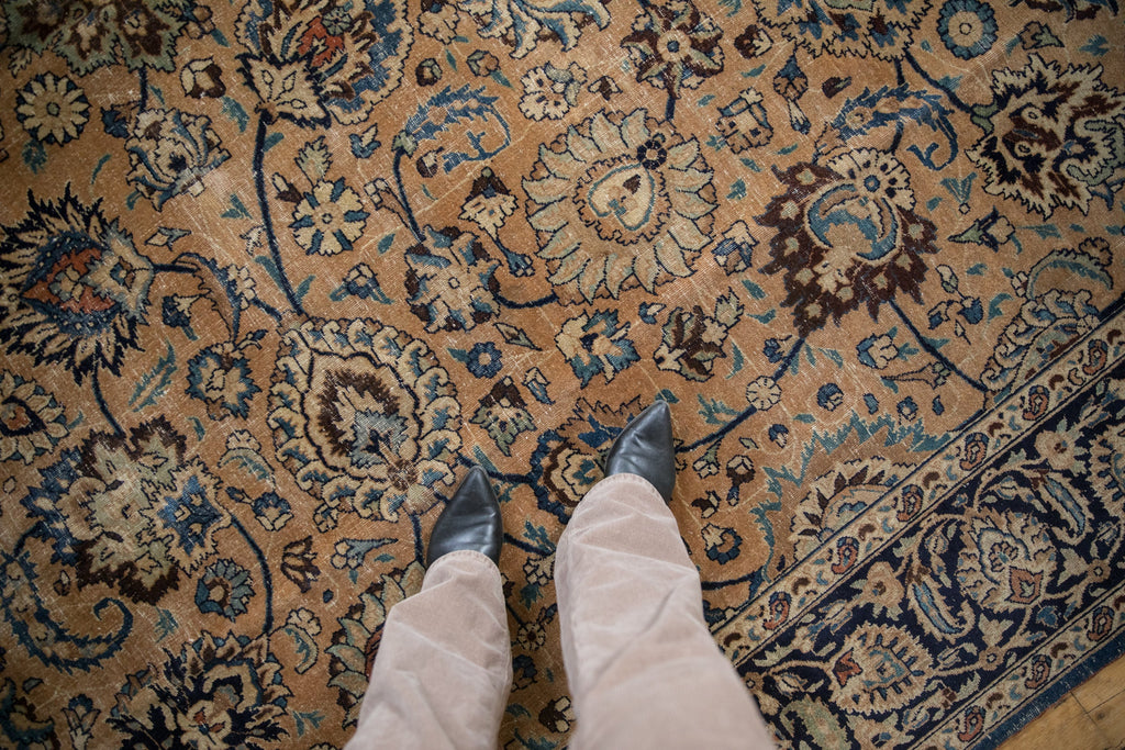 RESERVED 10.5x14 Vintage Meshed Carpet