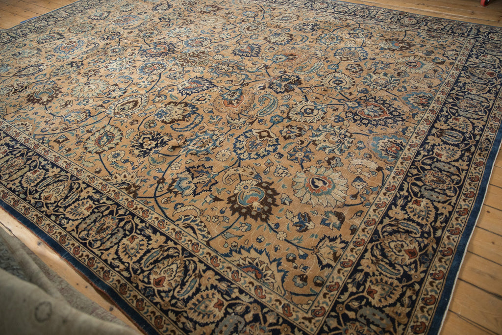 RESERVED 10.5x14 Vintage Meshed Carpet