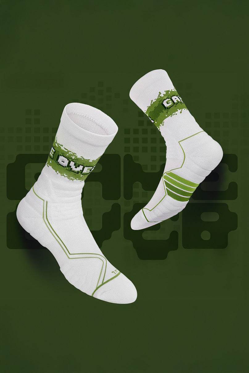 Elite Basketball Socks - High-Cut Terry Cushion Performance Crew Socks
