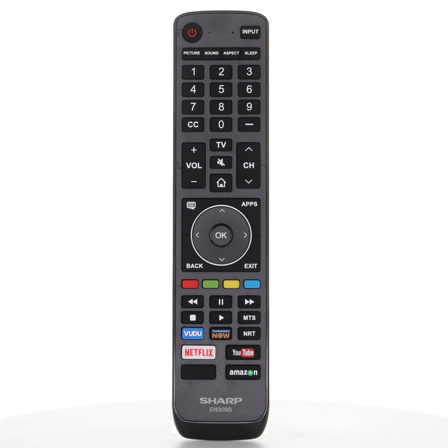 Sharp / Hisense EN3I39S 2019 TV Remote Control | Vudu, Fandango, Netflix, youtube, amazon - 211678