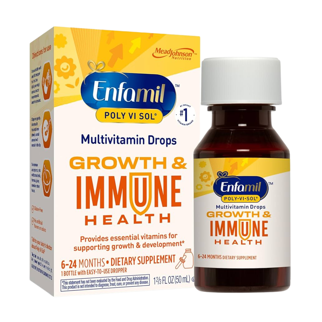 Enfamil Poly‑Vi‑Sol Growth & Immune Health Multivitamin Drops (50 mL)
