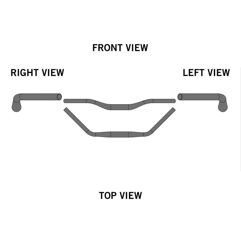 Ergotec - Trekking Handlebar - 31.8 mm - Black Sandblasted