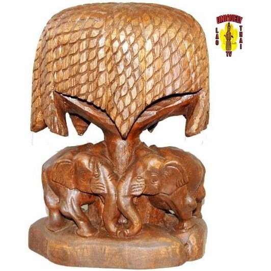 Elephants Under a Tree 11"