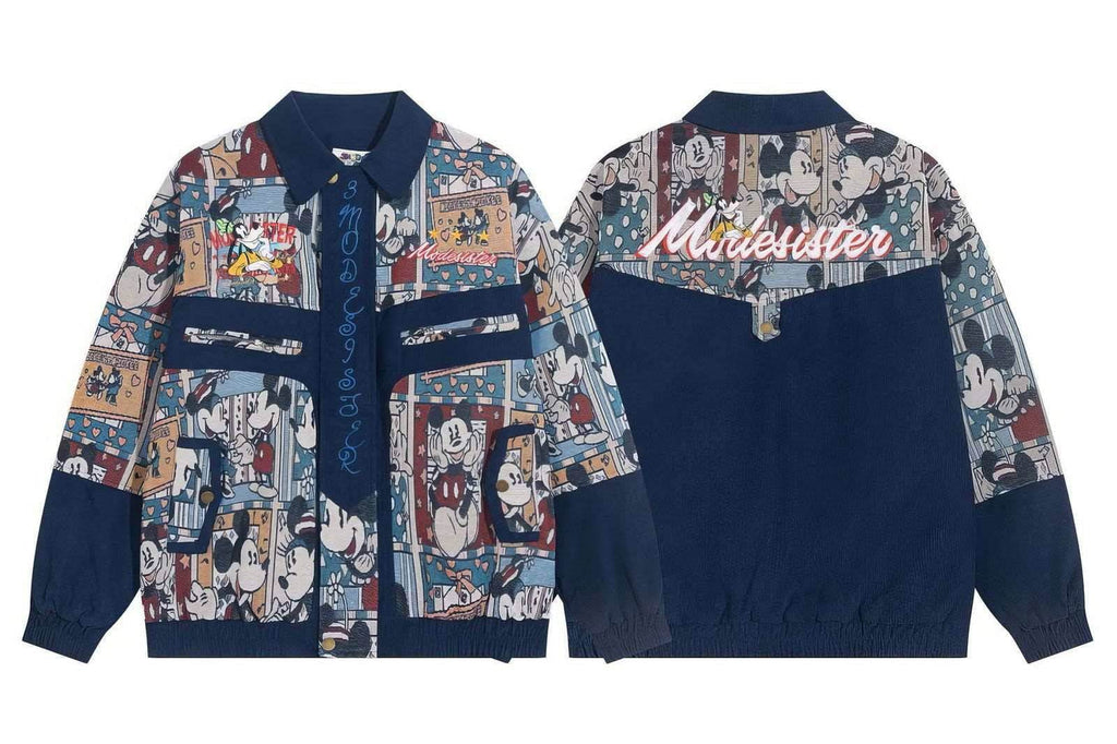 Embroidered Bomber Jacket – Retro Baseball Style