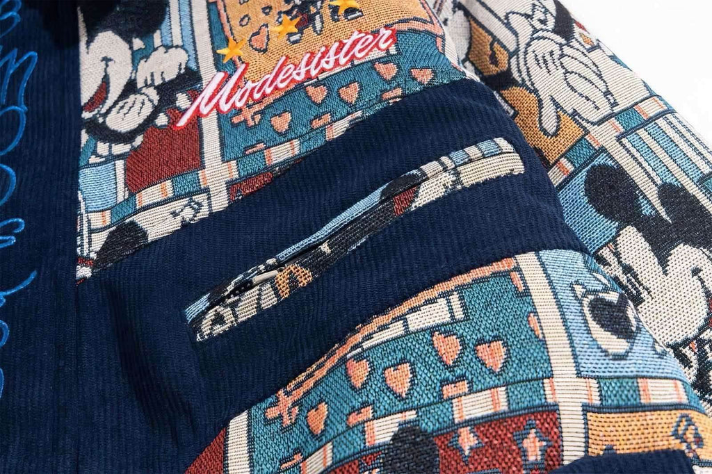 Embroidered Bomber Jacket – Retro Baseball Style